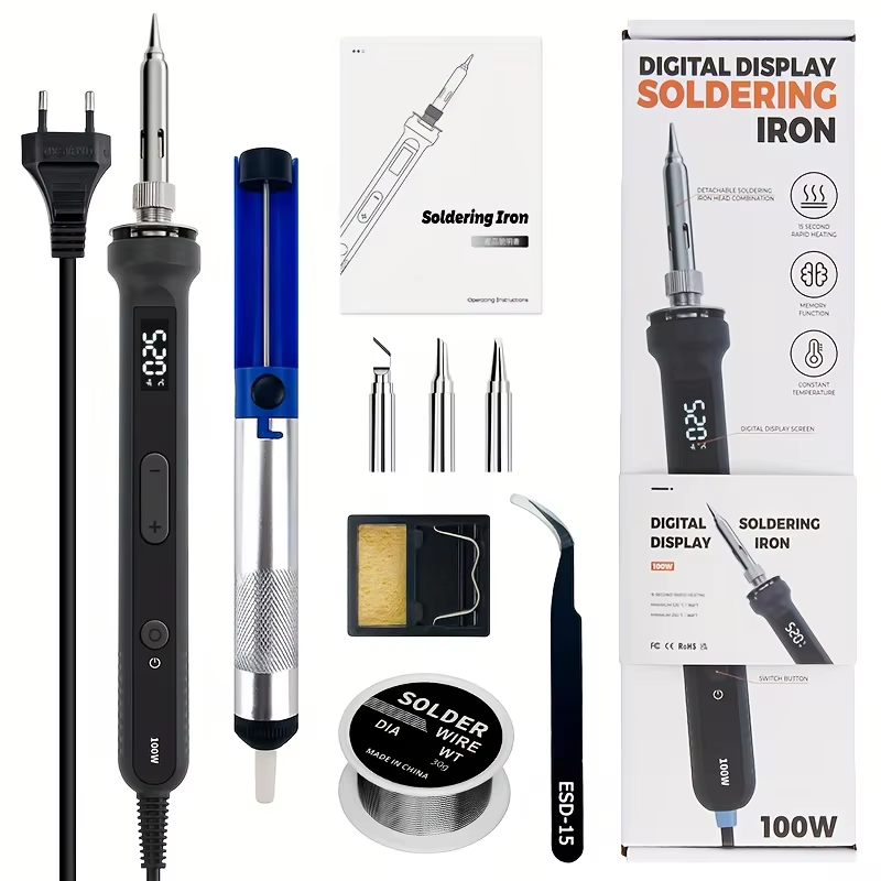 100W Digital Soldering Iron Ki - đánh giá và giá Electronics Repair Manual