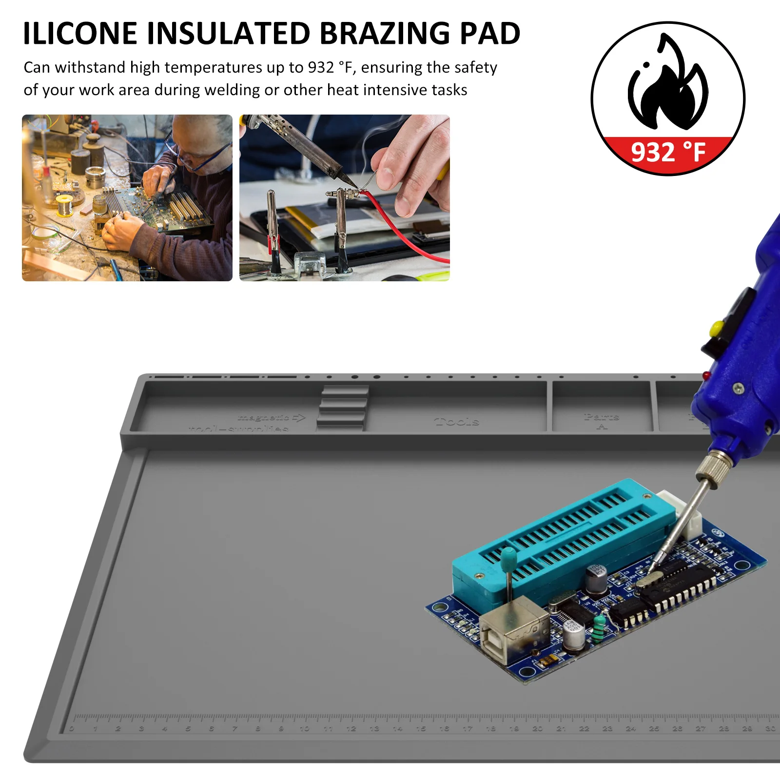 Soldering Station Mat Silicone - đánh giá và giá Electronics Repair Mat