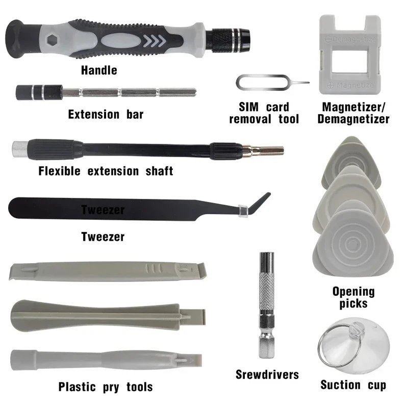Portable 115in1 Magnetic Screw - đánh giá và giá Electronics Repair Manual