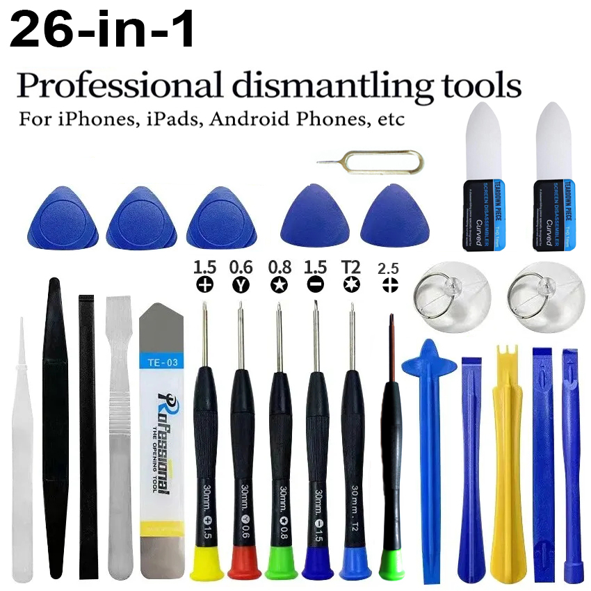 26 in 1 Phone Repair Tool Set  - đánh giá và giá Electronics Repair Manual