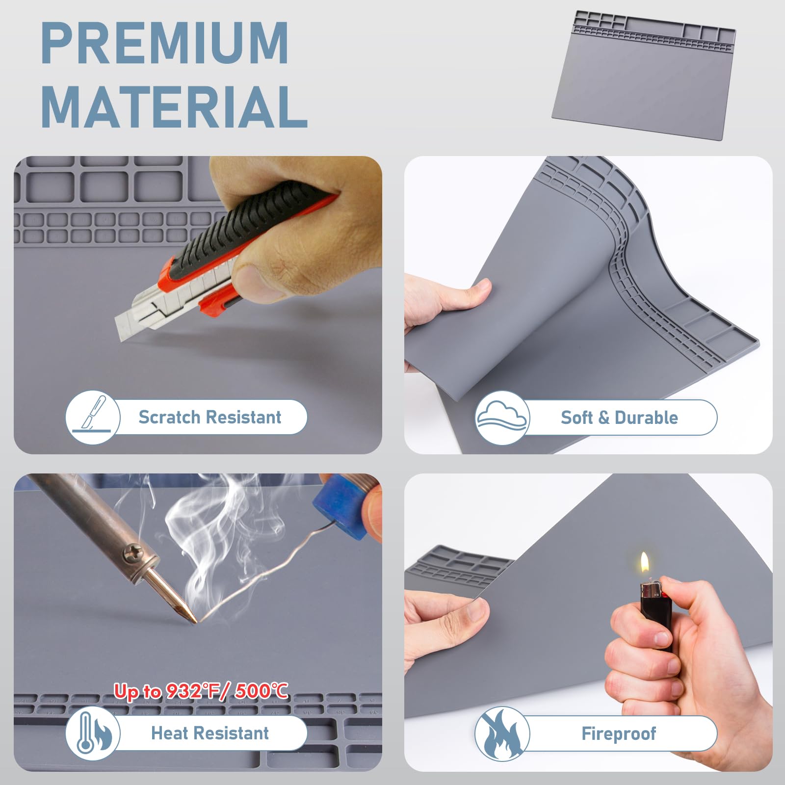 Magnetic Silicone Solder Pad 5 - đánh giá và giá Electronics Repair Mat